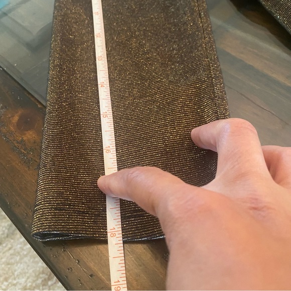 Alice + Olivia Gold Bronze Dress Back Mesh Detail size 6 - Picture 14 of 15